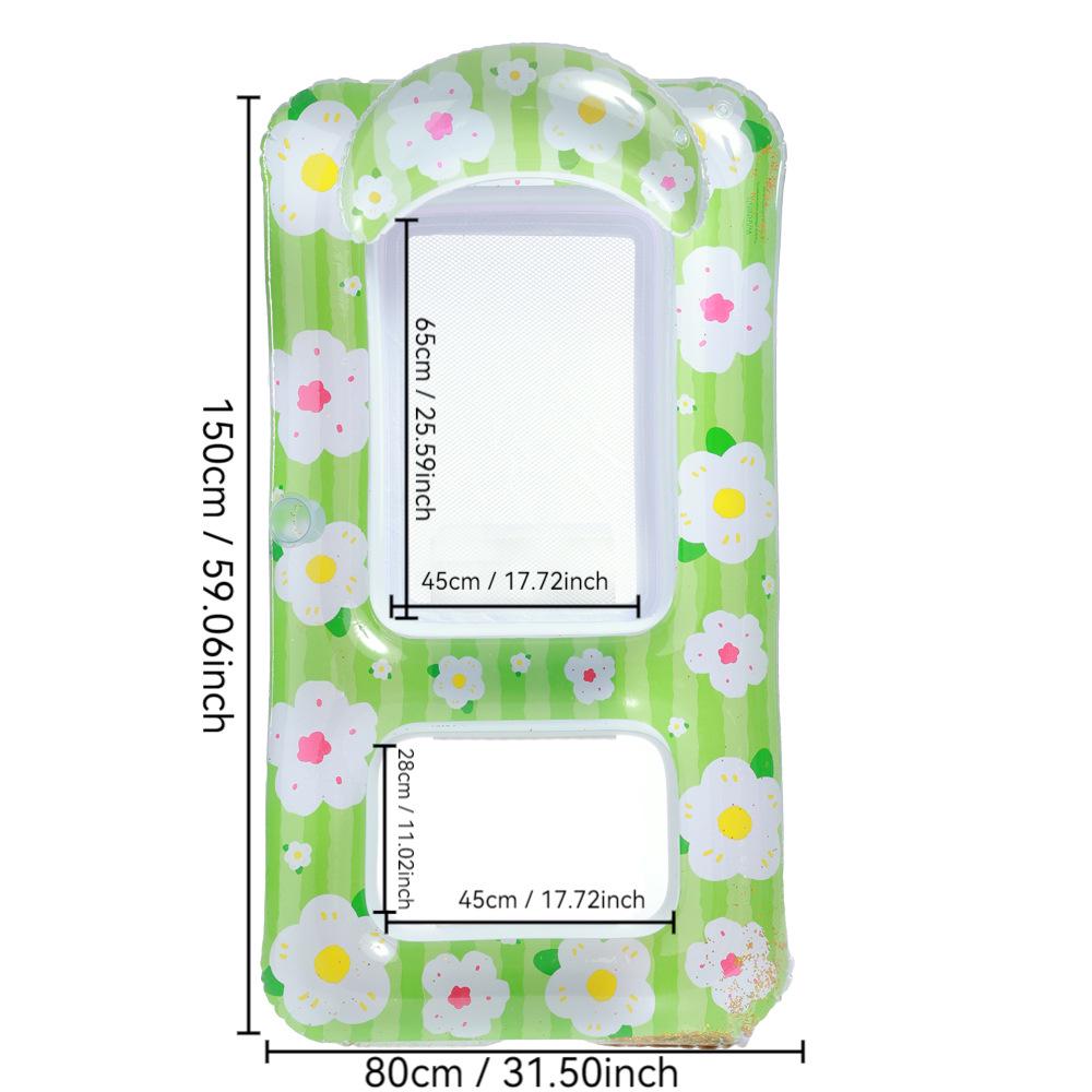 New Style Daisy Stripe Inflatable Pool Float Lounger