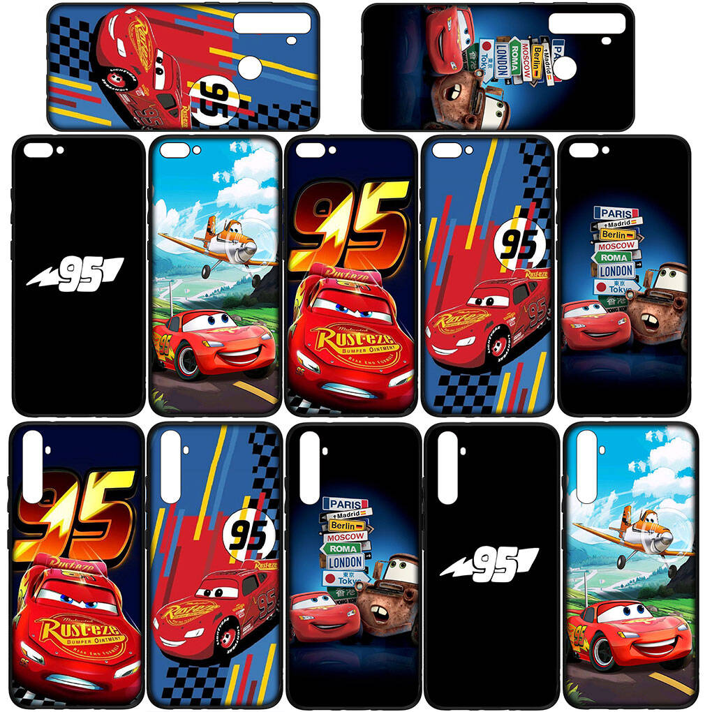 For Samsung Galaxy S25 S24 S23 S22 Ultra FE Plus A17 A37 A57 A56 A55 A06 A16 A15 A36 A35 A05 A25 A54 A34 Phone Case Cars Lightning McQueen Anime Cover