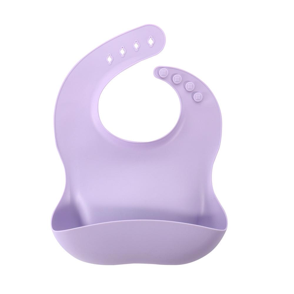 Waterproof Silicone Baby Bib for Feeding - Food-Grade, Cross-Border, Infant Supplies