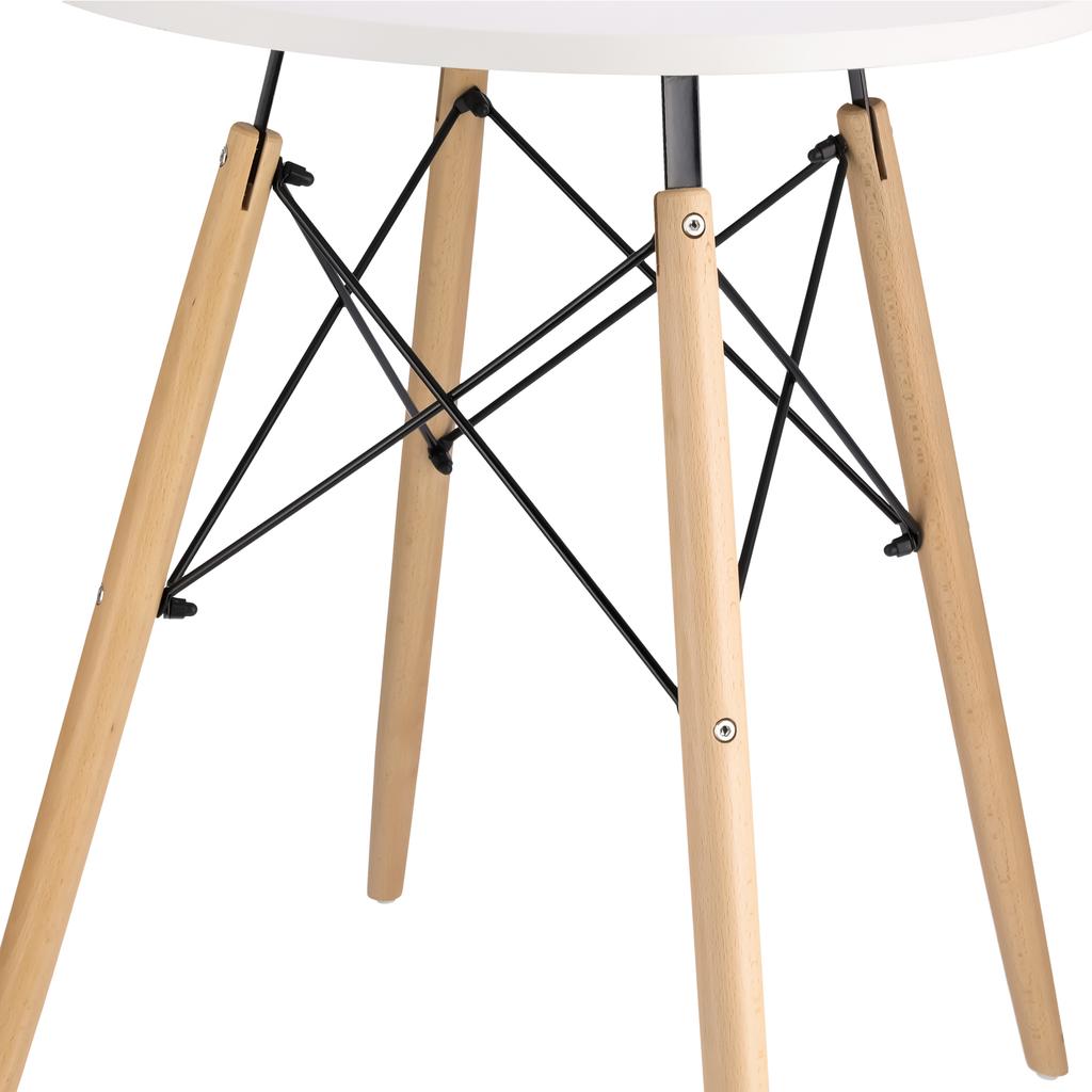 Modern Scandinavian White Round Table For Living Room Dining Room Kitchen