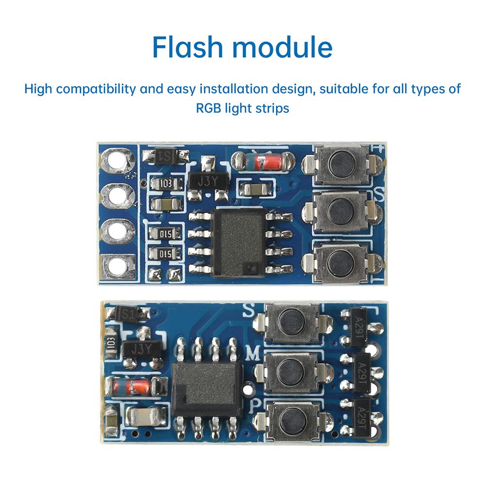 DC 1-11V WS1811 Colorful Light Controller TM1911 Interrupt Resume 16711 Driver 1911 Flow Light Control Board RGB COB