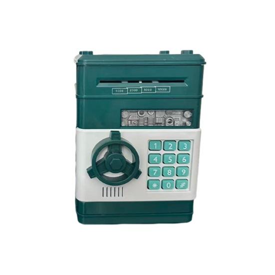 Mini ATM Piggy Bank with Password, Auto-Roll Money Saving Box, Electronic Coin Cash ATM Machine, Birthday Gift for Boys Girls