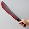 Halloween Curved Blood Tip Knife Prop: Plastic Prank and Decoration Tool for Ghost Festival, Sickle Shape.