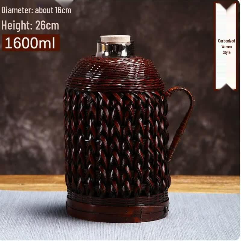 Bamboo Woven Retro Thermos