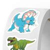 500Pcs Animal Stickers Roll Cute Watercolor Dinosaur Designs Easy To Peel Self-adhesive Decorative Decals for Children