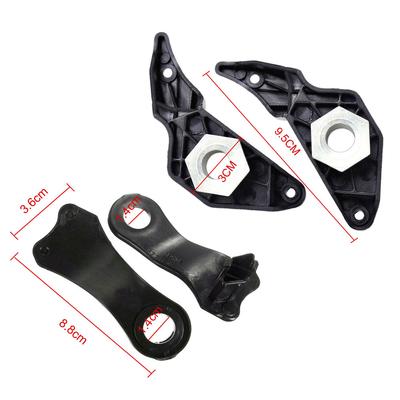Neuer 4-teiliger schwarzer Autoscheinwerfer-Reparaturhalter für BMW E60 E61 525i 530i 540i 545i 550i