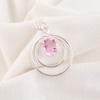 Morganite Pendant, Handmade Gemstone 925 Solid Sterling Silver Pendant Dainty Jewelry, For Engagement Gift