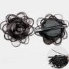 Invisible Claw Rose Hair Bun Fluffy Hairpiece Side Hair Clip Flower Hair Clip  Hair Accessories