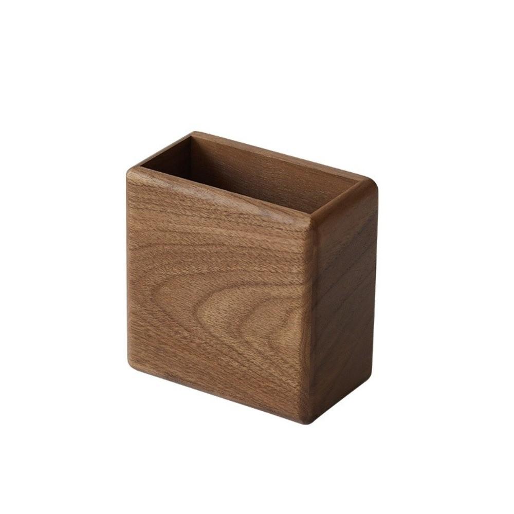 Wall-Mounted Remote Control Holder Bamboo Wood Phone Storage Holder Storage Organizer Home Use