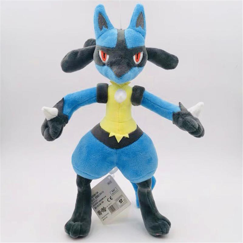 Pokemon Plush Lucario Greninja Charizard Incineroar Zeraora Cinderace Torterra Kyogre Cubone Stuffed Toys for Kids Gift