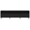 TV Cabinet in Black Oak Look 150 x 30 x 44.5 cm