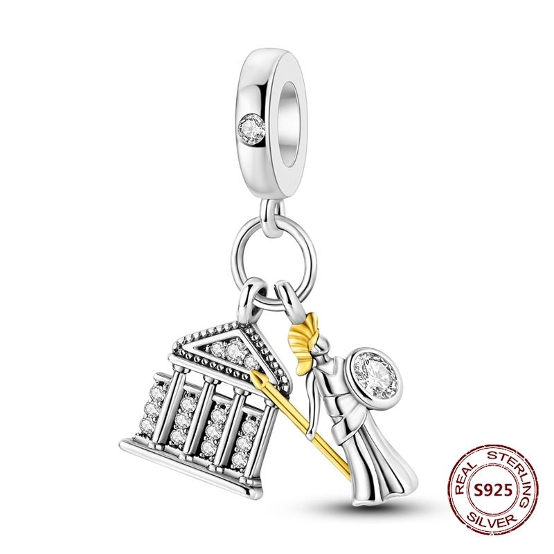 Teufelsaugen Anhänger 925 Kupfer Original Hand von Fatima Blauer Zirkon Kreuz Blaue Augen Charms Passend für Armband DIY Herstellung Zirkon Geschenk