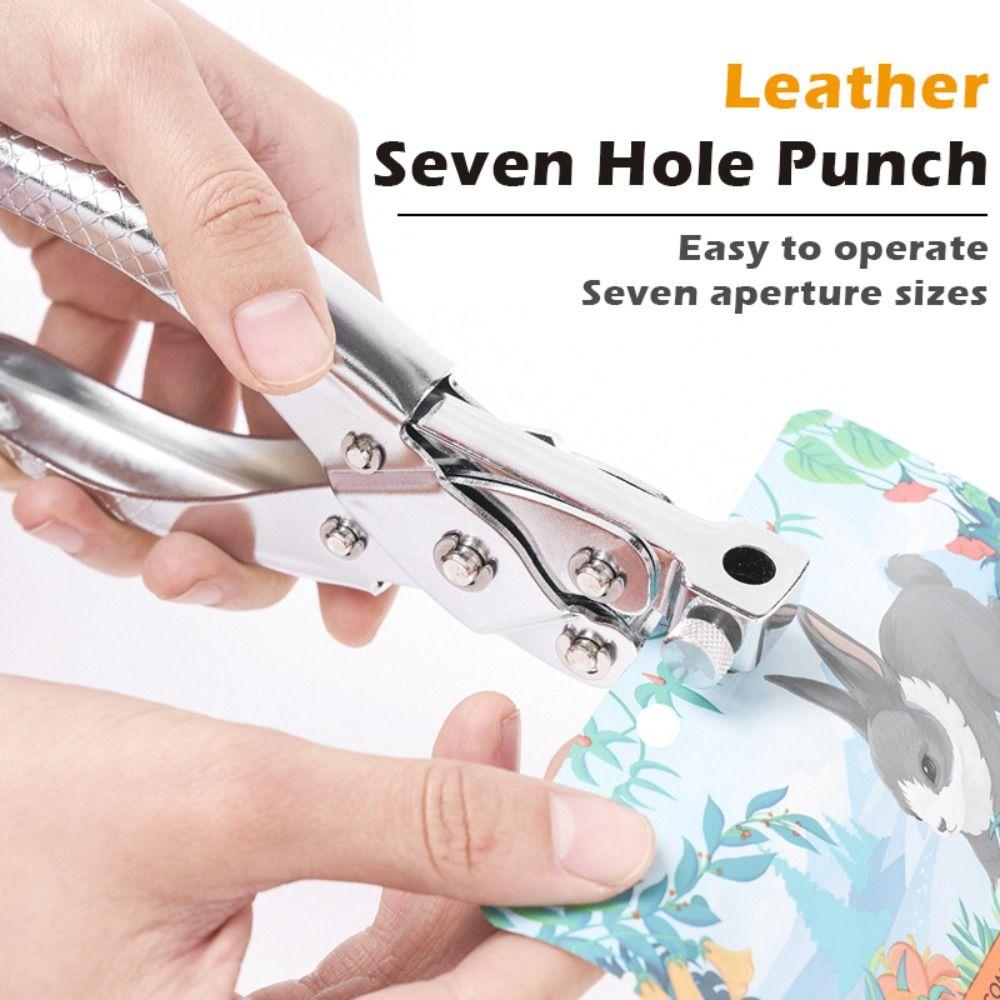 Round Hole Holes Punching Pliers Carbon Steel Belt Puncher Eyelet Puncher  Crafts Tool