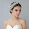 Sparkly Rhinestone Headbands with Hair Combs for Bridal Wedding Elegant Hair Jewelry Light Luxury Bridesmaids Headdress Ornament