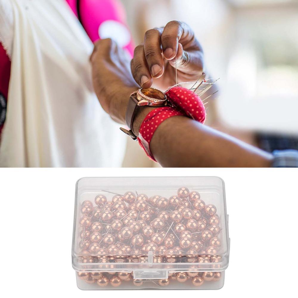 200pcs Rose Gold Pushpin Plastic Straight Pin Decorative Thumbtack Pins  Cork Boards