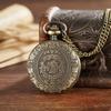 Popular Retro Antique Lightweight Chain Clock Carving Appearance Creative Gift Quartz Pocket Watch