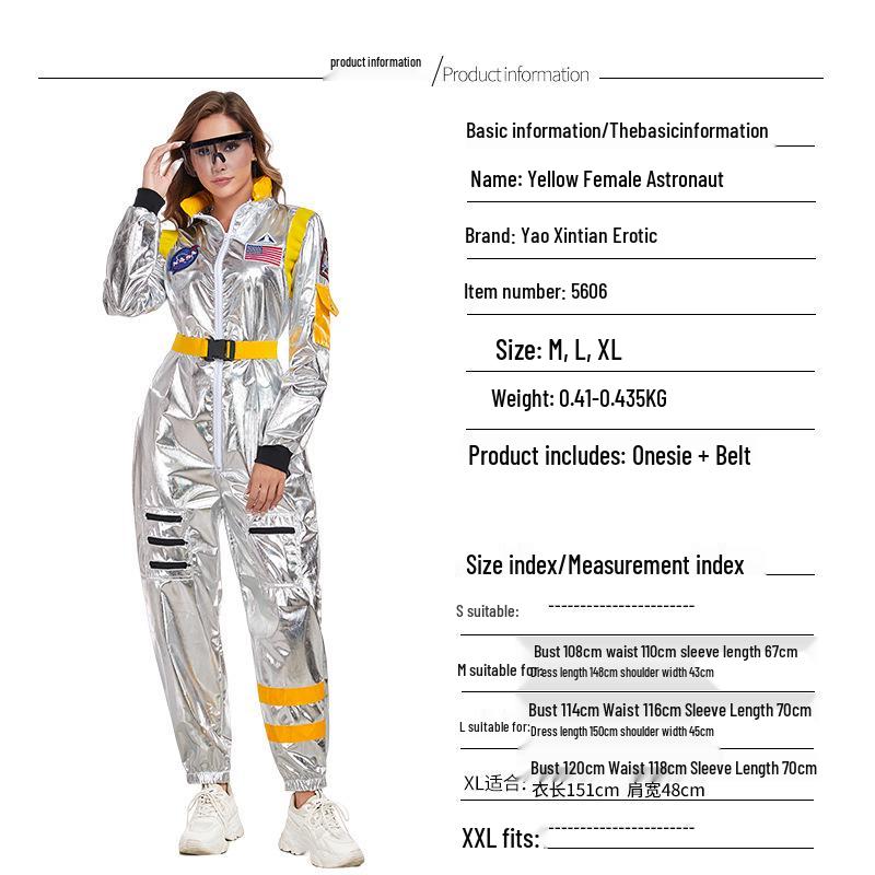 Astronaut Piloot Halloween Kostuum: Ruimtepak Rollenspel Outfit voor Kinderen en Volwassenen