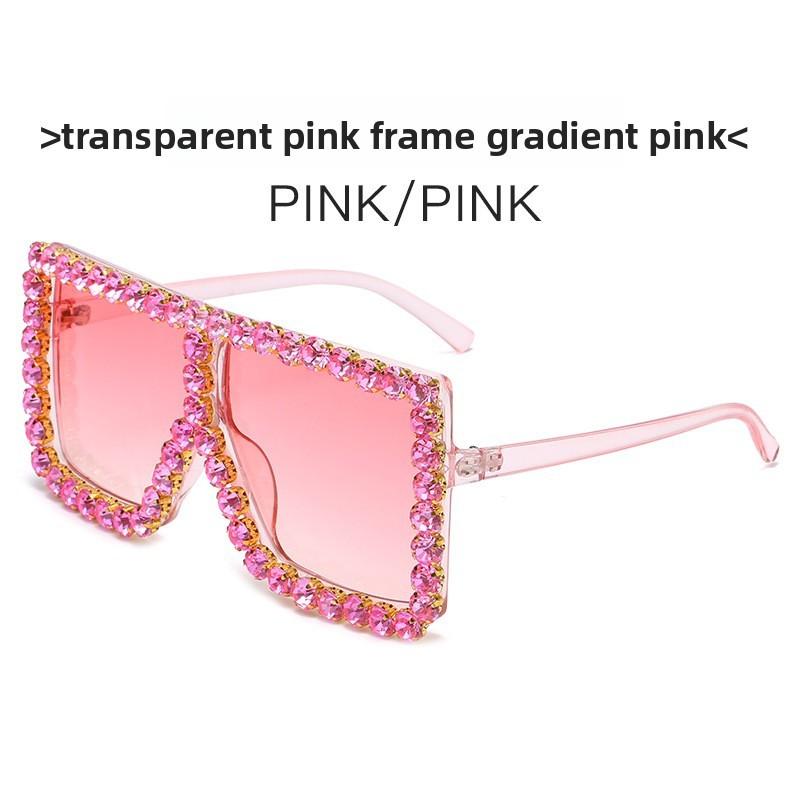 White Frame Square Eyewear With Pc Material For Stylish Outdoor And Stage Performances