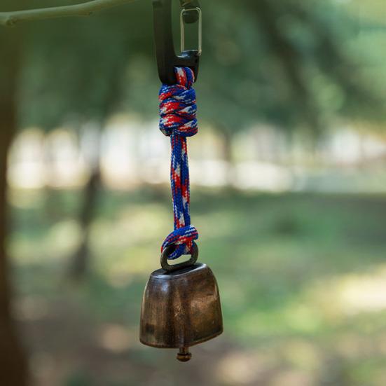 Campana para Oso de Exterior Sonido Fuerte Metal Resistente para Mochila de Senderismo Mochilero Camping Montañismo Ahuyentador de Animales Campana de Alerta de Seguridad