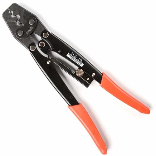 

IWISS HS-16 Bare Crimp Terminals, Bare Crimp Sleeves, Crimping Tool, General-Purpose Type, Compatible with 1.25-16.0 sq.