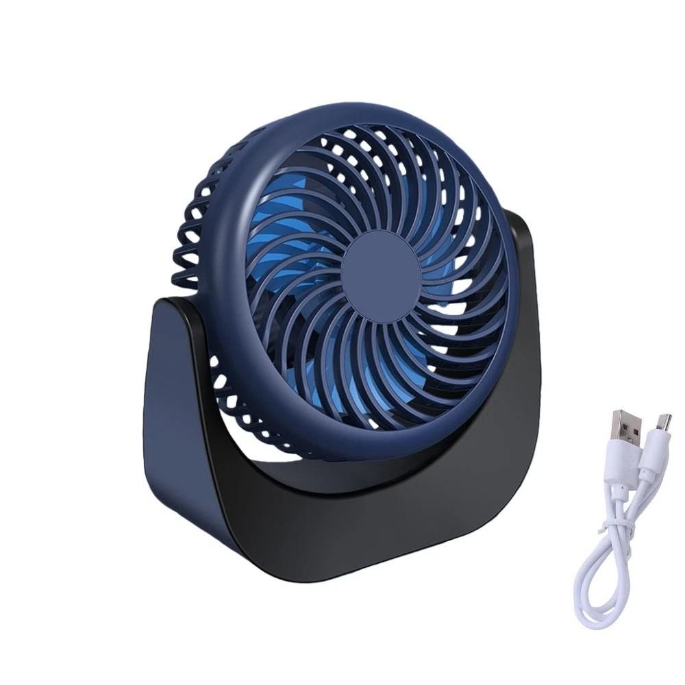 Air Turbo Tech Mini Portable Desk Fan Energy-Saving USB Rechargeable Fan Outdoor