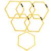 6Pcs Hexagon Agile Ring Polygon Physical Training Hexagonal Step Suit Football Equipment