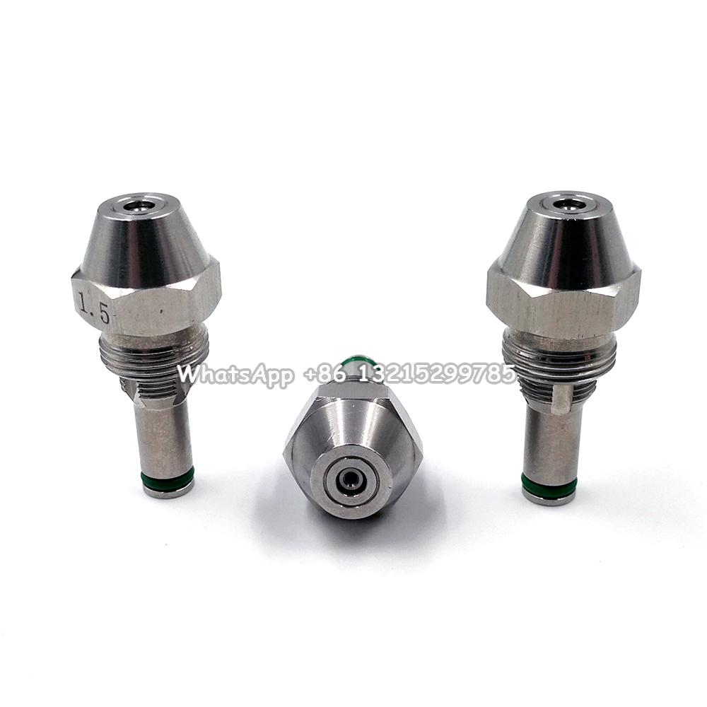 Waste Oil Burner Nozzle Steel Siphon Cone Spray Jet Diesel Heavy Oil Injection Air Atomizing Nozzle Boiler Combustion Nozzle