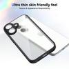 For iPhone 17 Case Matte Skin Touch Clear PC+TPU Shockproof Phone Back Cover