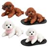 Miniature Sleeping Dog Decor Realistic Puppy Dashboard Ornament Cute Figure Pet Keepsake for Birthday Gift Vivid Statue Car Interior Desk Decoration