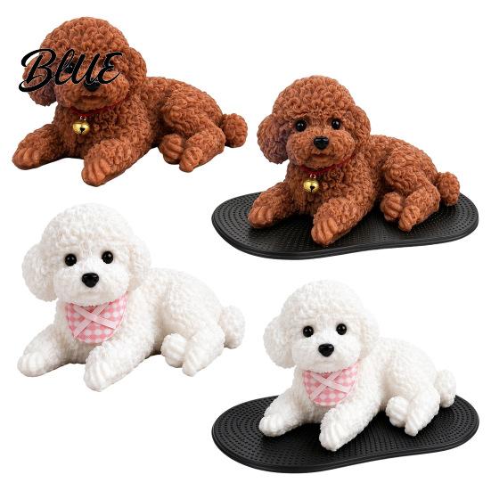 Miniature Sleeping Dog Decor Realistic Puppy Dashboard Ornament Cute Figure Pet Keepsake for Birthday Gift Vivid Statue Car Interior Desk Decoration