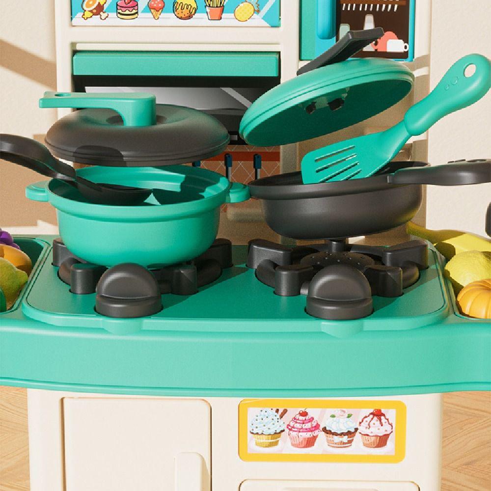 DIY Simulation Kitchen Play Toys Colorful Afternoon Tea Toy Set  Children's Gifts