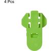 uxcell Manual Easy Can Opener, 4pcs - Plastic Beverage Can Covers Lids Protector, Bottle Opener for Soda, Beer, Drink (Green)