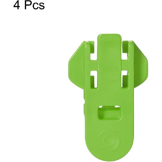 uxcell Manual Easy Can Opener, 4pcs - Plastic Beverage Can Covers Lids Protector, Bottle Opener for Soda, Beer, Drink (Green)