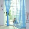 1 PCS  Color Tulle Door Window Curtain Drape Panel Sheer Scarf Valances