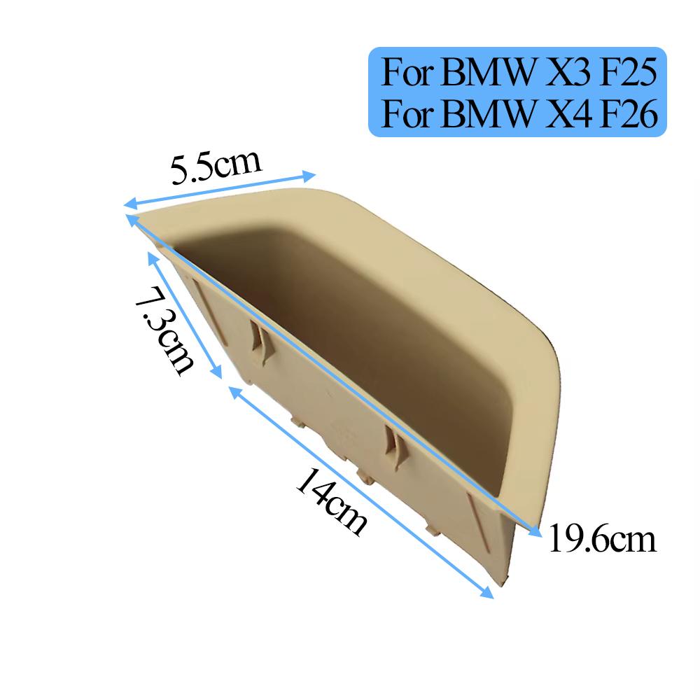 LHD Front Left Door Pull Handle Driver Door Armrest Panel Cover Storage Box For BMW X3 F25 X4 F26 2010-2016 51417250307