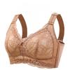 Women's Full-face Cup Thin Cup Bra Without Underwire Comfortable Breathable and Sexy Lace Plate-size Underwear