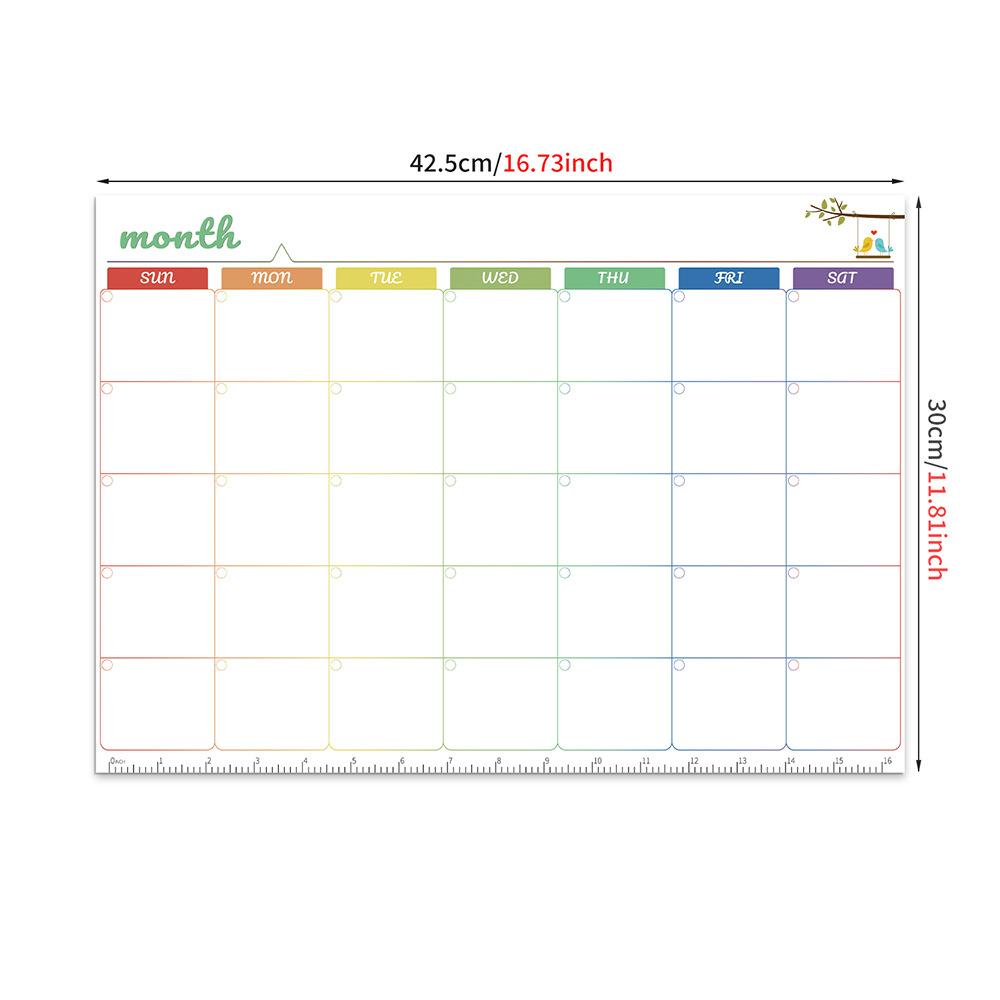 Meiji Thickened Erasable Whiteboard Wall Sticker Single-Sided Soft Magnetic Marking Board Children'S Graffiti Message Whiteboard Sticker