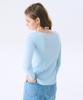 Jun Jun Space Scoop-Neck Eyelet T_Light Blue