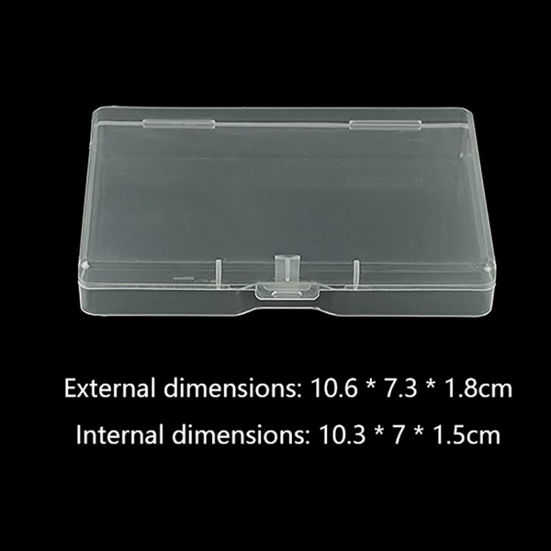 2 шт. настольный органайзер коробка Ins прозрачный прямоугольный ящик для хранения фотокарт небольшой органайзер для хранения карт 10.6x7.3x1.8CM