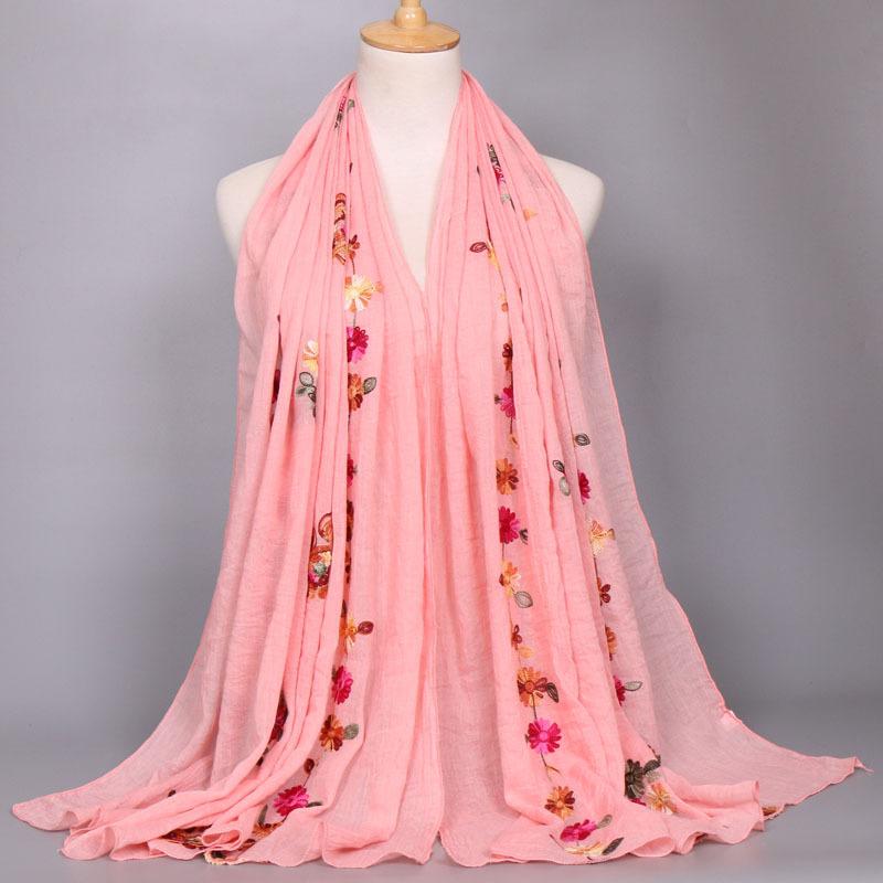 

Women Fashion Plain Beige Stitch Cashew Floral Viscose Shawl Long Soft Wrap Neck Snood Pashmina Headband Muslim Hijab Sjaal