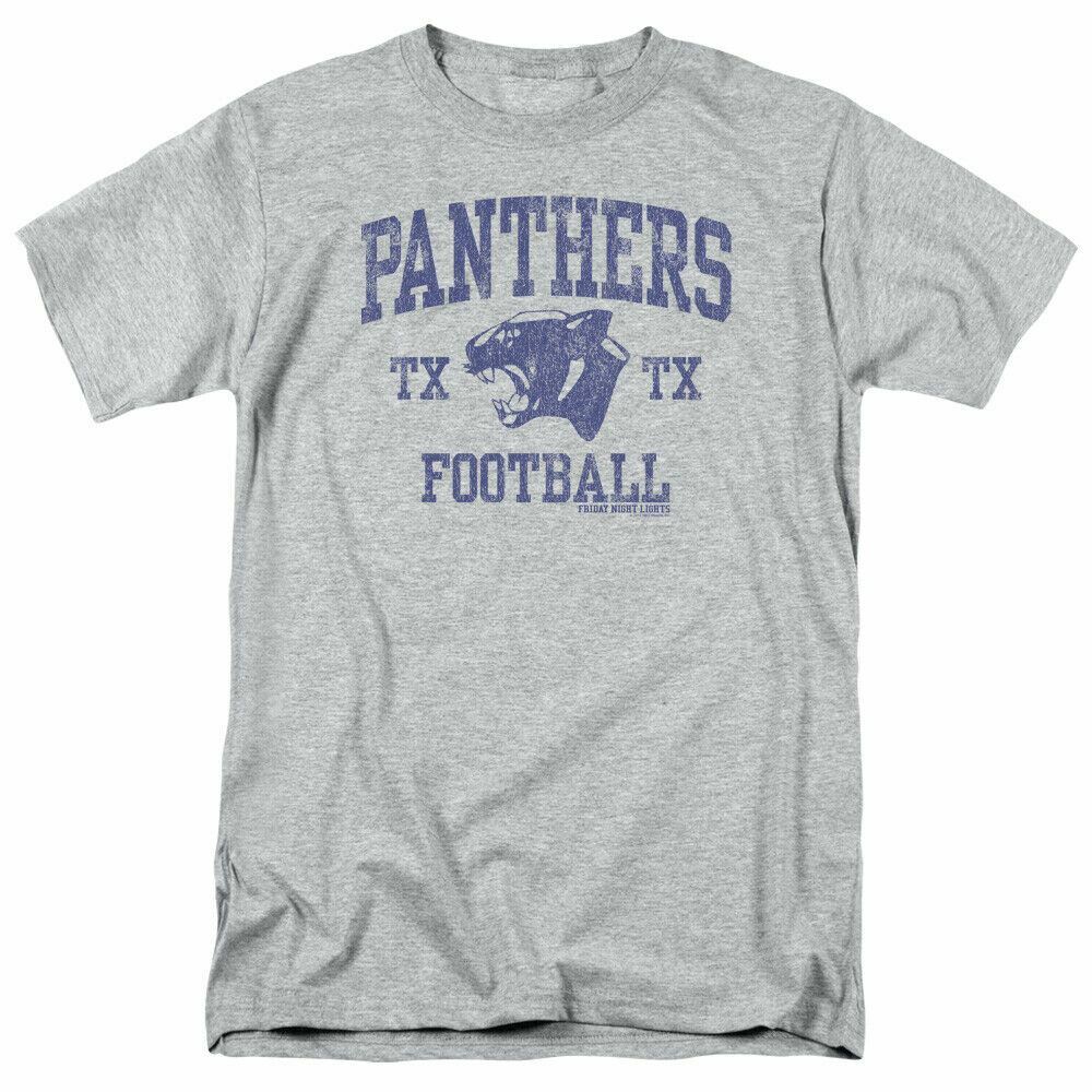 Friday Night Lights Panther Arch Logo T Shirt Mens Licensed Classic Sport Grey XL