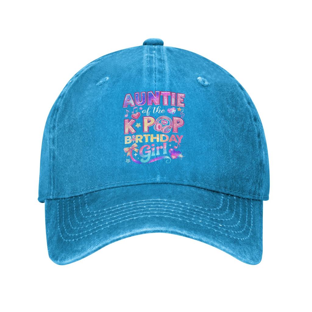 Auntie of The K Pop Birthday Korean Music Lovers Cool Baseball Cap Hats Visor Protection Snapback Cotton tops gorras
