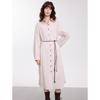 ELLE French Commuter Contrast Belt Shirt Dress