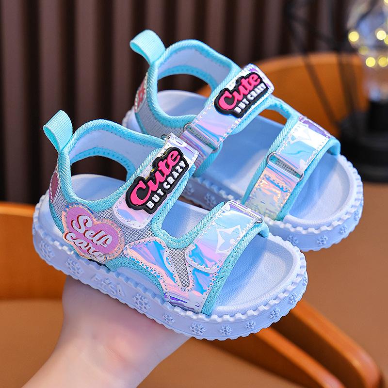 Girls Sandals 2025 New Summer Cute Fashion Sports Shoes, Soft Sole Beach Sandals for Toddler Kids