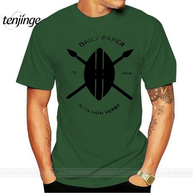 New Movement Daily Paper Half Sleeve T-shirt Cotton T-shirt Men's Summer Fashion T-shirt Casual Comfortable Top M