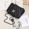New Bag for Women's Bag Crossbody Bag Genuine Leather Chain Bag Small Bag Fashionable and Versatile One-shoulder Underarm Bag Small Square Bag