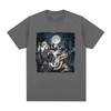 Sitting Wolf Literally Me Funny Meme T Shirt Men Casual Cotton Short Sleeve Harajuku T-shirts Hip Hop Vintage Harajuku T-shirt