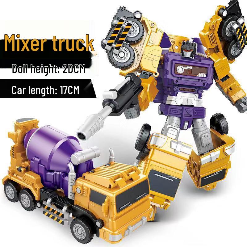 Devastator King Kong Robot Engineering Vehicle Action Figure - Six-In-One Model for Kids
