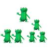 Lizard Meme Decoration 3D Printed Funny Lizard Ornament Standing Green Lizard Figurine for Home Office Desk Bedroom Shelf Decor