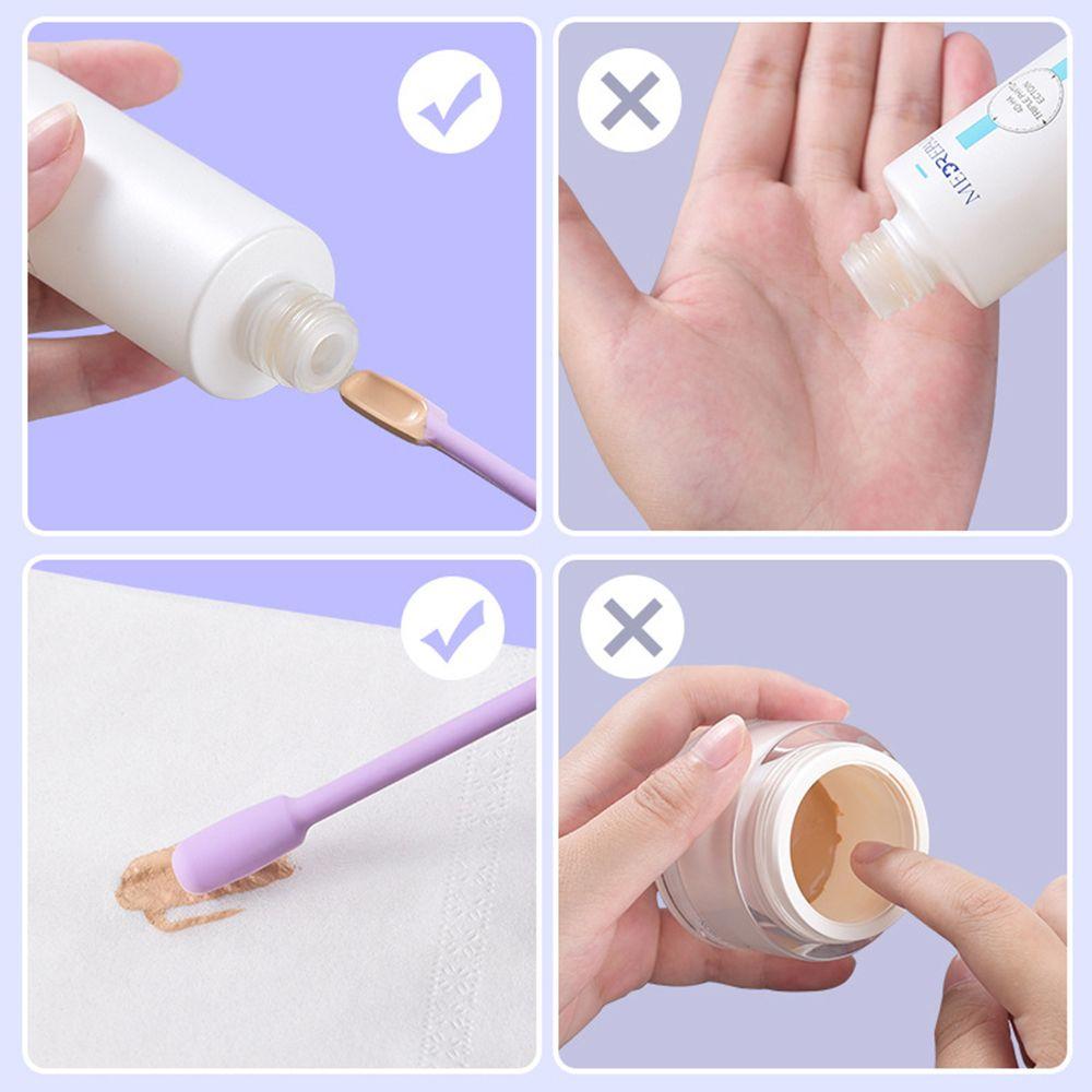 Accessories Beauty Tools Cosmetics Spoon Silicone Spatula Deep Bottle Scraper Makeup Brushes